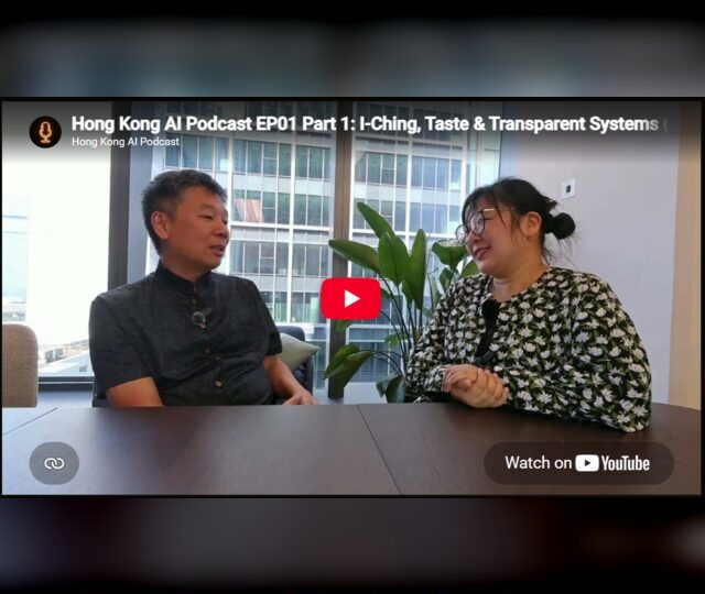 Recording Hong Kong AI Podcast EP01 with co-host Tanya Chou