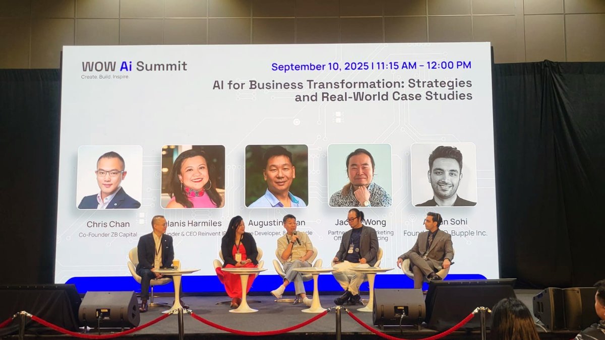 WOW AI Summit 2025 — "AI for Business Transformation" panel